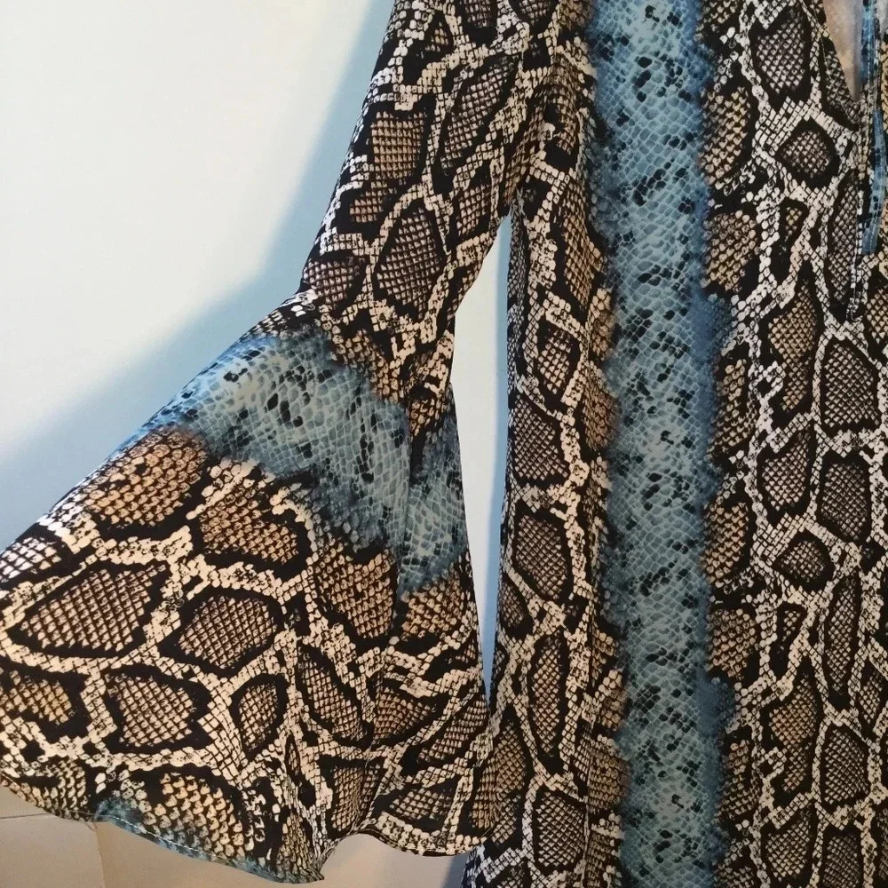 Buddy Love Teddy Python Print Tunic/Mini Dress - Picture 4 of 9